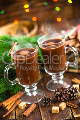 Christmas cocoa drink