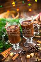 Christmas cocoa drink