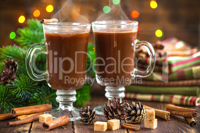 Christmas cocoa drink