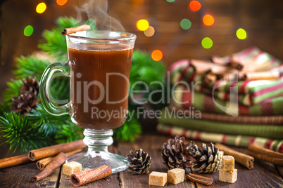 Christmas cocoa drink