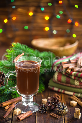 Christmas cocoa drink