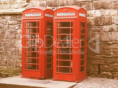 London telephone box vintage