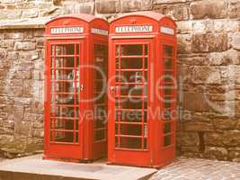 London telephone box vintage