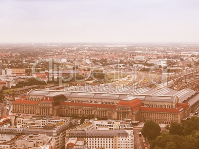 Leipzig aerial view vintage