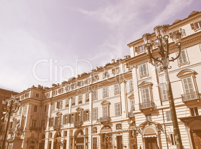 Piazza Carignano, Turin vintage