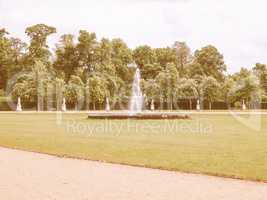 Park Sanssouci in Potsdam vintage