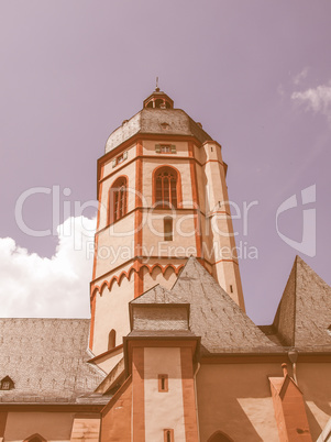 St Stephan church Mainz vintage