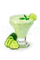Yogurt with cucumber and parsley