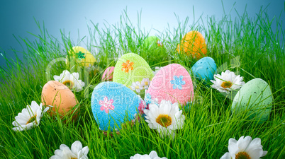 Decorated easter eggs