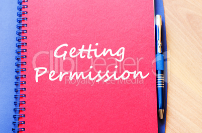 Getting permission write on notebook