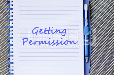 Getting permission write on notebook