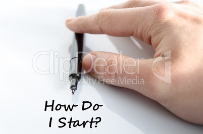 How do i start text concept