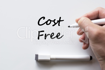 Cost free written on whiteboard