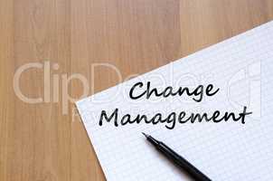 Change management write on notebook