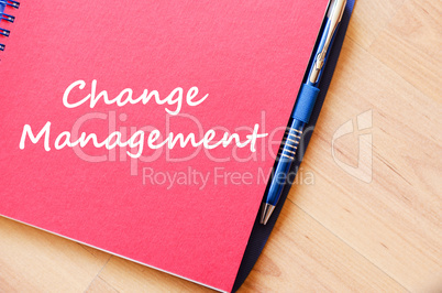 Change management write on notebook