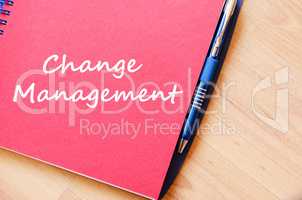 Change management write on notebook