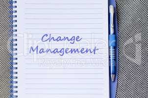 Change management write on notebook