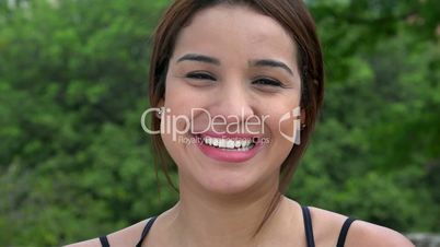Beautiful Young Woman Smiling