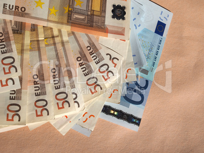 Fifty and Twenty Euro notes