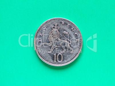 GBP Pound coin - 10 Pence