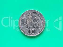 GBP Pound coin - 10 Pence