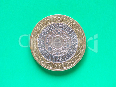 GBP Pound coin - 2 Pounds