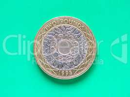 GBP Pound coin - 2 Pounds