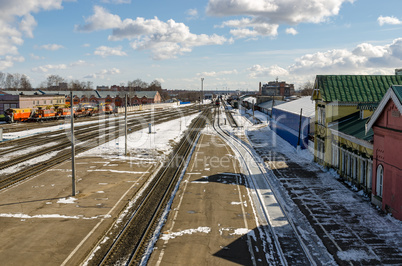 The railway station