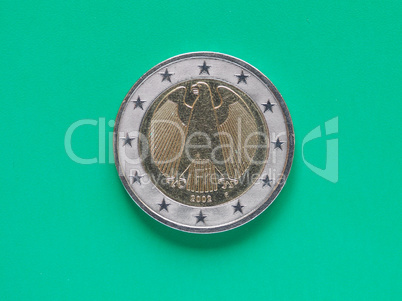 Two Euro coin money