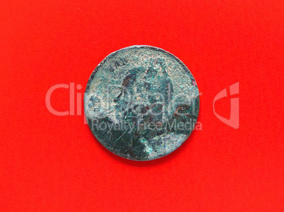 Ancient rusted coin