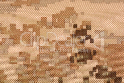 Close-up of a piece of camouflage cloth