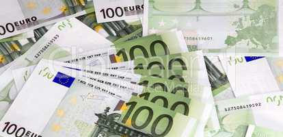 europe euros banknote of hundreds