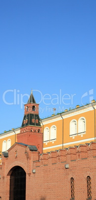 Kremlin tower on sky background