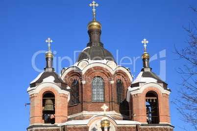 church in the winter daytime