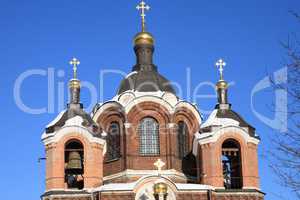 church in the winter daytime