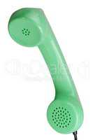 Old Green Rotary Telephone handset
