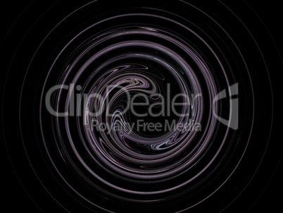 image of one Digital Fractal on Black Color