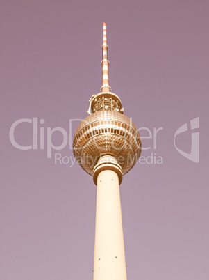 Berlin Fernsehturm vintage