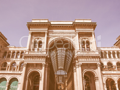 Galleria Vittorio Emanuele II Milan vintage