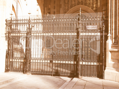 Houses of Parliament vintage