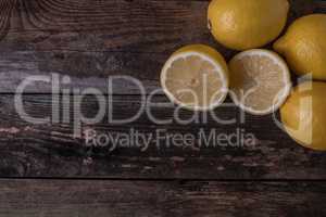 Food background . Fresh lemons