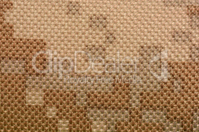 Close-up of a piece of camouflage cloth