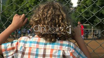 Young Boy With Curly Hair