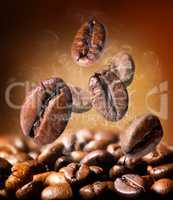 Grains of coffee