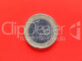 One Euro coin money