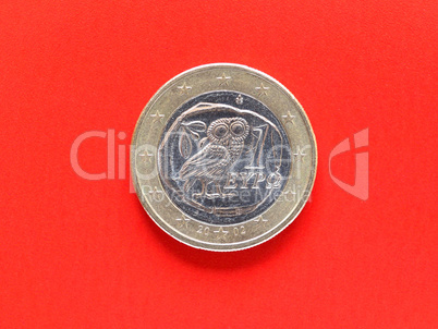 One Euro coin money