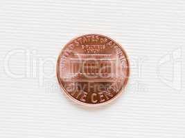 Dollar coin - 1 cent