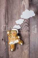 Gingerbread man in the form of a dancer