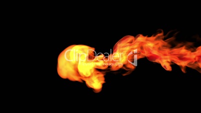 Red fire abstract video, high-definition 3d render, HD 1080p,  Alpha channel is included