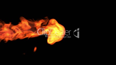 Red fire abstract video, high-definition 3d render, HD 1080p,  Alpha channel is included